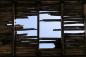 Preview: Fototapete Loch Holzdecke