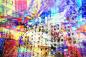 Preview: Fototapete aus Vlies mit einer Berlin-Collage in bunten Farben