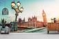 Preview: Vlies-Fototapete Westminster Bridge und Big Ben in London