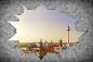 Preview: Fototapete Berlin durch ein Loch in der Wand