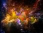 Preview: Fototapete Weltraumnebel in bunten Farben