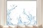 Preview: Fensterfolie mit einem Aqua-Motiv im Querformat