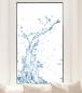 Preview: Fensterfolie mit Wasserspritzern im Hochformat