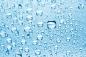 Preview: Sichtschutz-Fensterfolie mit Wassertropfen im Querformat