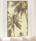 Preview: Fensterfolie Palmenblatt im pastelligen Retro-Look