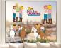 Preview: Fenstersticker Bibi und Tina für Ihr Kinderzimmer bestellen