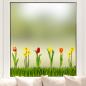 Preview: Fenstersticker mit Blumen: Tulpen und Narzissen