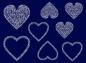 Preview: Winterherzen Fenstersticker