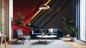 Preview: Fototapete mit Luxusdesign in den Farben Rot und Schwarz
