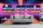 Preview: Vlies-Fototapete – 80er-Jahre Schriftzug und Design