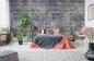 Preview: Vlies-Fototapete dunkle Betonfliesen im Shabby-Look