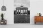 Preview: Fototapete Brandenburger Tor in Berlin in Schwarzweiß