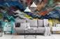 Preview: Fototapete buntes Design in Wellenform