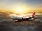Preview: Fototapete Flugzeug über den Wolken
