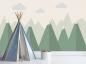 Preview: Fototapete Kinderzimmer Berge und Wolken am Himmel