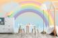 Preview: Fototapete für Ihr Kinderzimmer mit einem Regenbogen in Pastellfarben