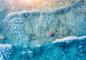 Preview: Fototapete Luftperspektive Wellen am Strand