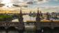 Preview: Fototapete Luftbild der Oberbaumbrücke an der Spree in Berlin