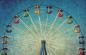 Preview: Fototapete Riesenrad im Retro-Design