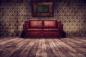 Preview: Fototapete altes Sofa im Raum