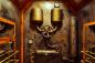 Preview: Steampunk Fototapete Raum mit Druckmessern und Dampfrohren