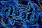 Preview: Fototapete aus Vlies – Digital Artwork in Blau mit abstrakten Linien