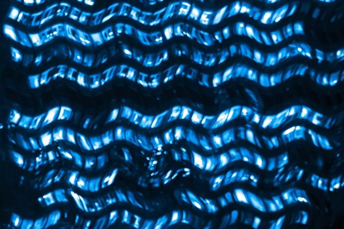 Fototapete Wellendesign in Blau