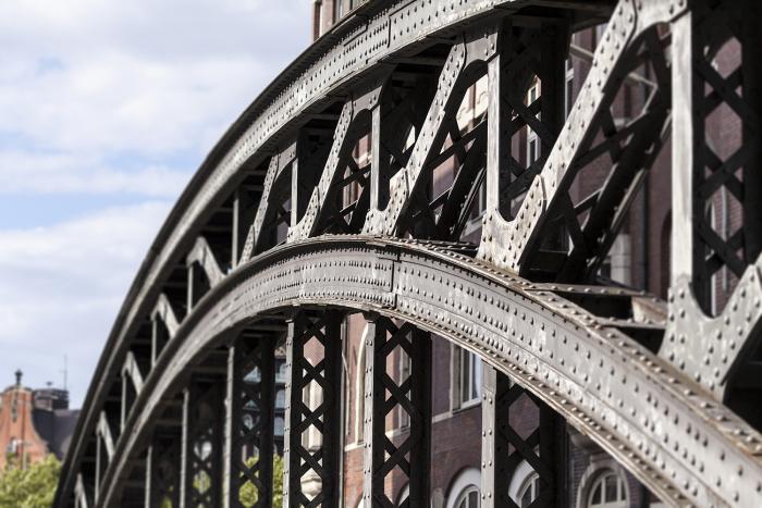 Fototapete Brücke in der Speicherstadt