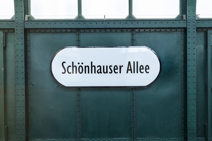 Fototapete U-Bahn Schönhauser Allee
