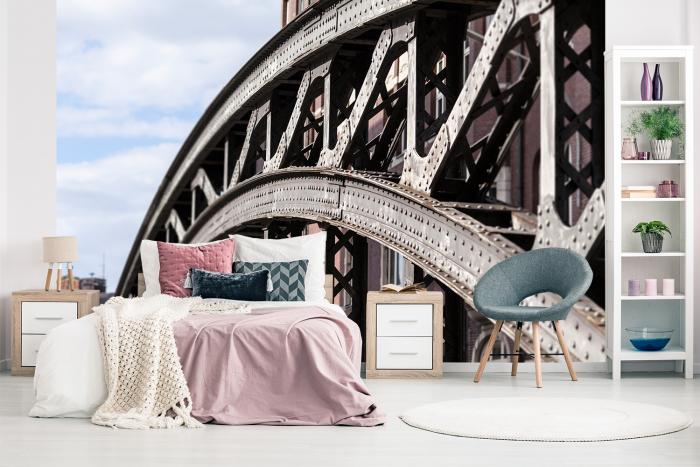 Fototapete Brücke in der Speicherstadt