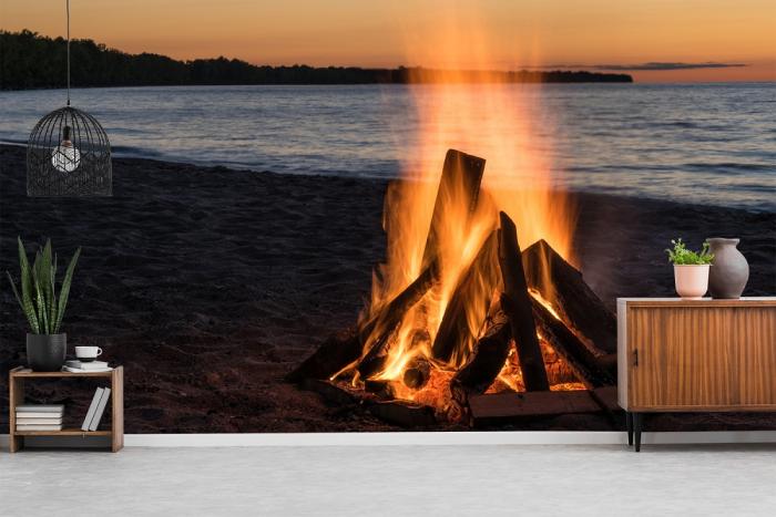 Fototapete Lagerfeuer
