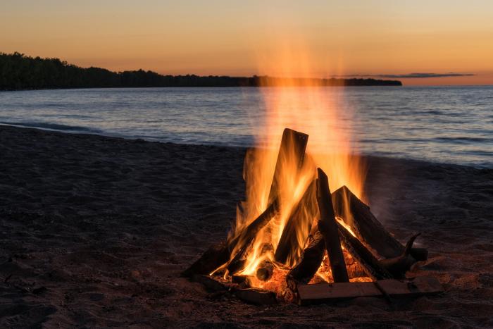 Fototapete Lagerfeuer