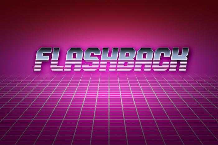 Fototapete - Flashback 80s-Design