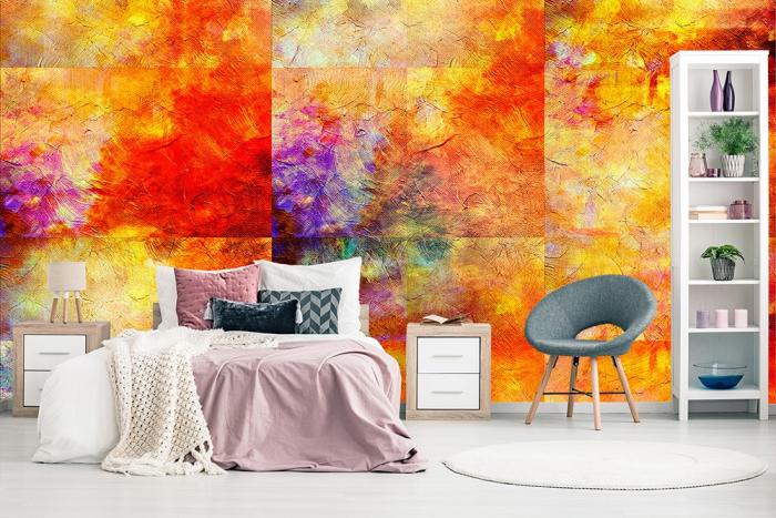 Vlies-Fototapete  - Artdesign in Rot und Orange