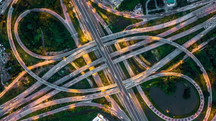 Fototapete Bangkok Autobahn