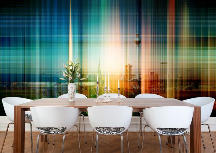 Vlies-Fototapete – Berlin Ausblick im Color-Design
