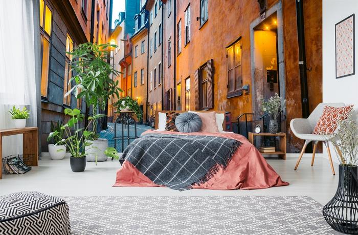 Fototapete Gasse in der Altstadt von Stockholm