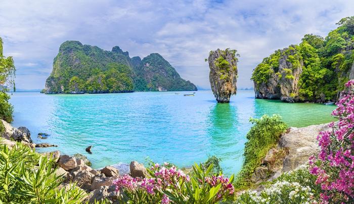 Fototapete Phang Nga Bay Insel in Thailand