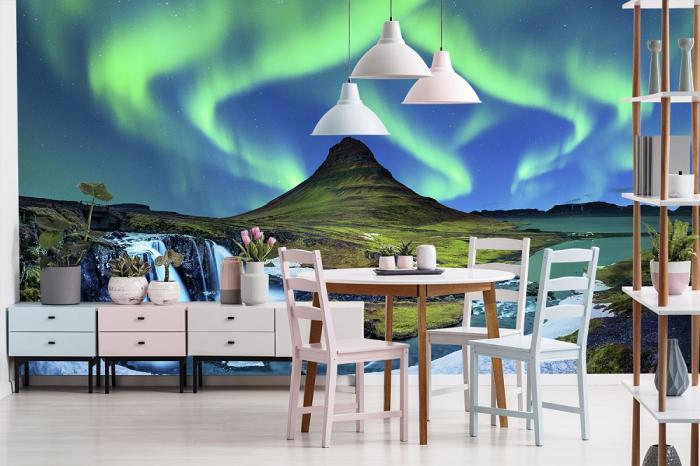 Fototapete Polarlicht in Island