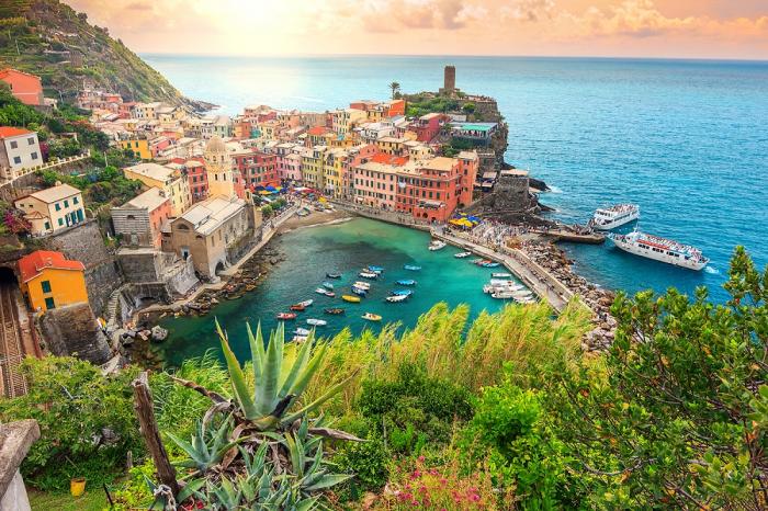 Fototapete Vernazza Dorf in Italien