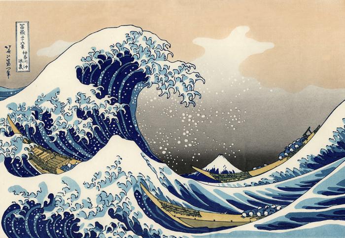 Fototapete Die große Welle vor Kanagawa