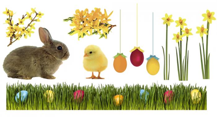 Fenstersticker Ostern