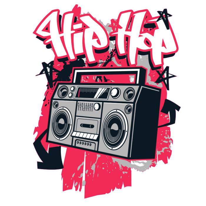 Wandaufkleber Hip-Hop Musik-Graffiti