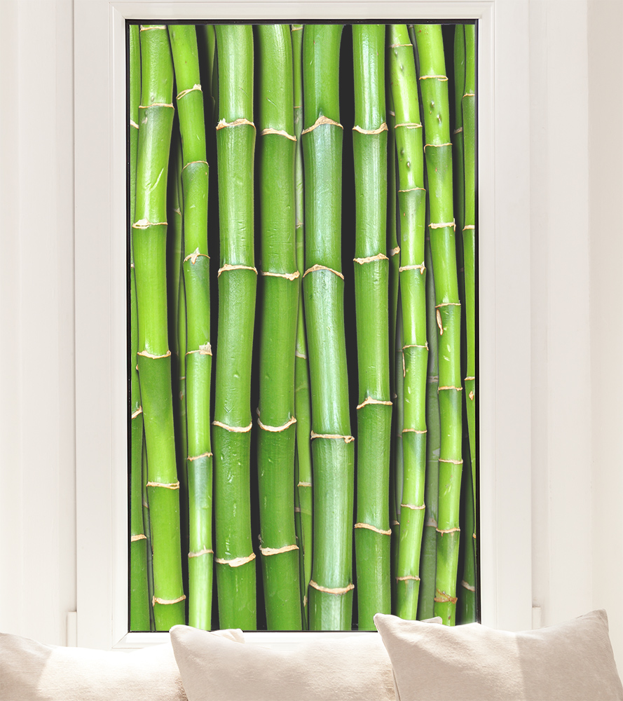 Fensterfolie Bambus im Hochformat I Online kaufen!