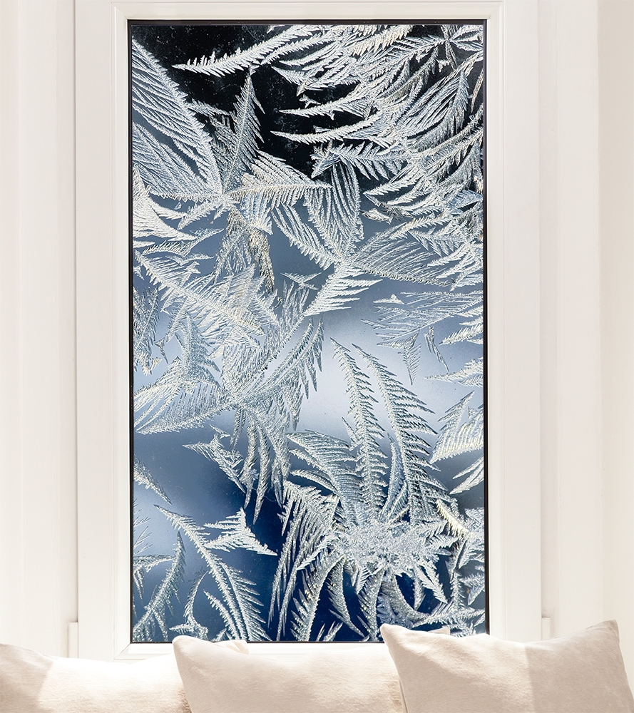 Fensterfolie Eiskristalle im Winter I Online kaufen