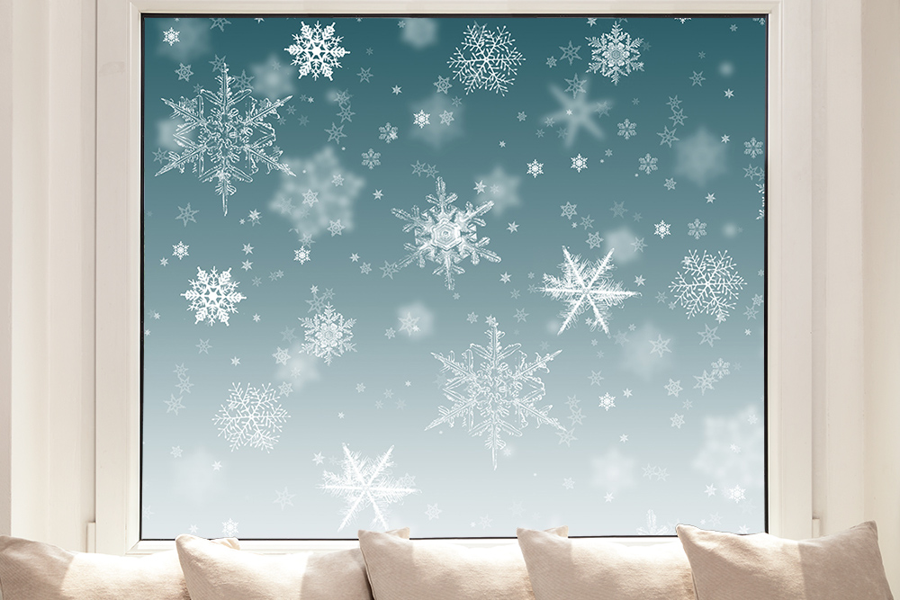 Fensterfolie kaufen! Winter den Online für Eiskristalle I
