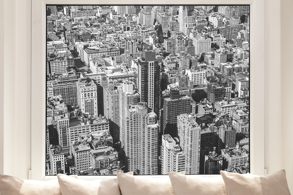Fensterfolie New York in Schwarz-Weiß I Online kaufen!