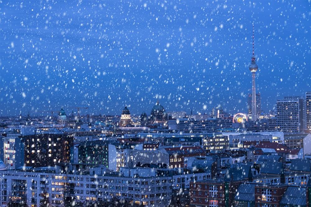 Fototapete Berlin Winterpanorama