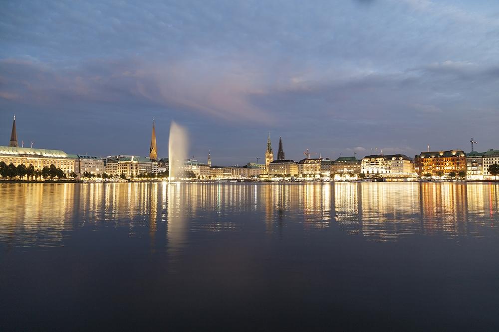 Fototapete Hamburg Alster