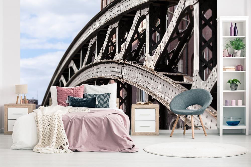 Fototapete Brücke in der Speicherstadt